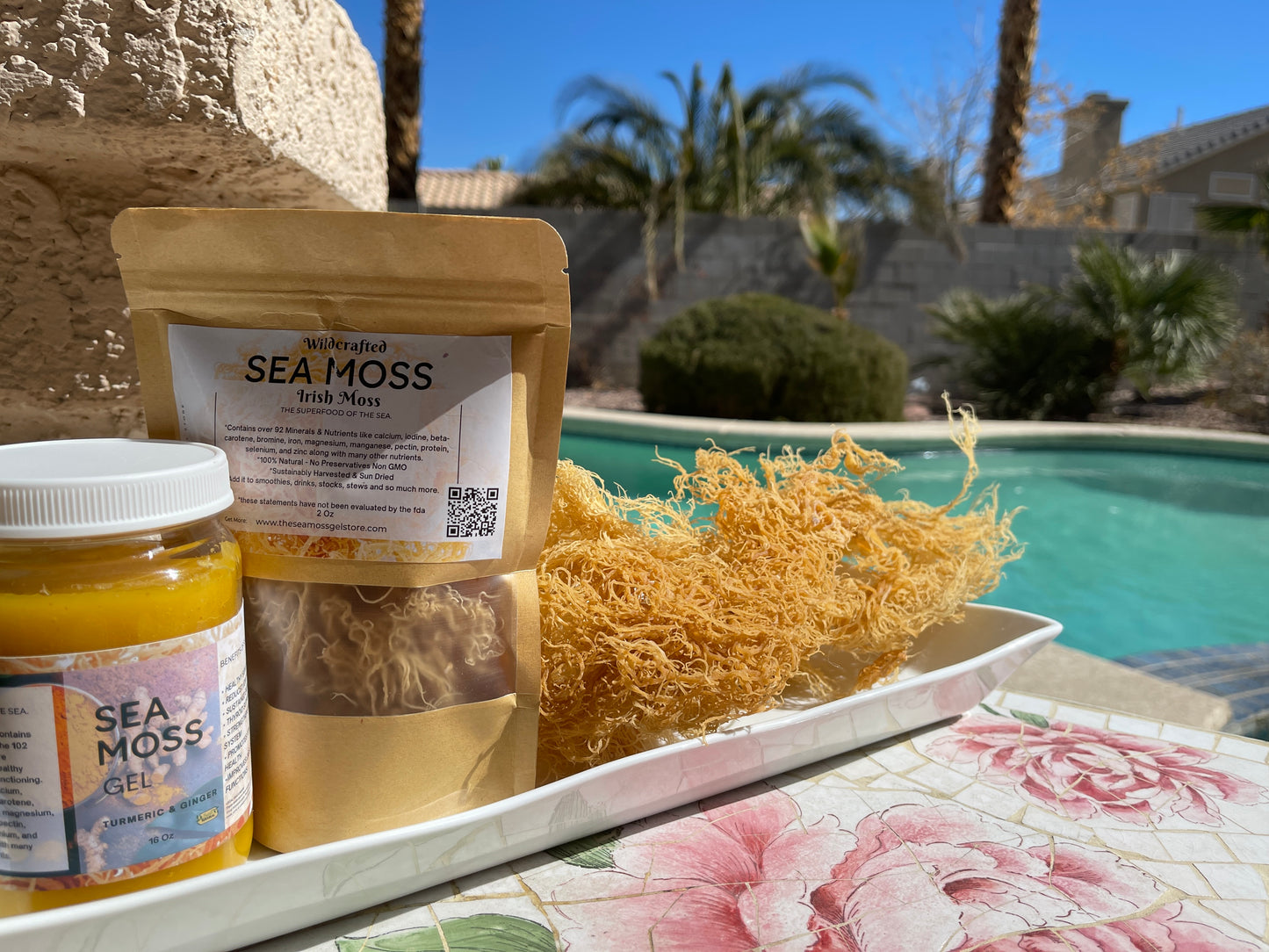 Sea Moss Gel Turmeric & Ginger Flavored | 100% Natural Organic | Helps Boost Immunity, Digestion, Metabolism | Turmeric Ginger Sea Moss Gel - 16Oz